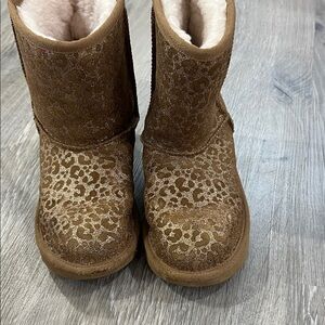 UGG Tan Leopard Kids Boots